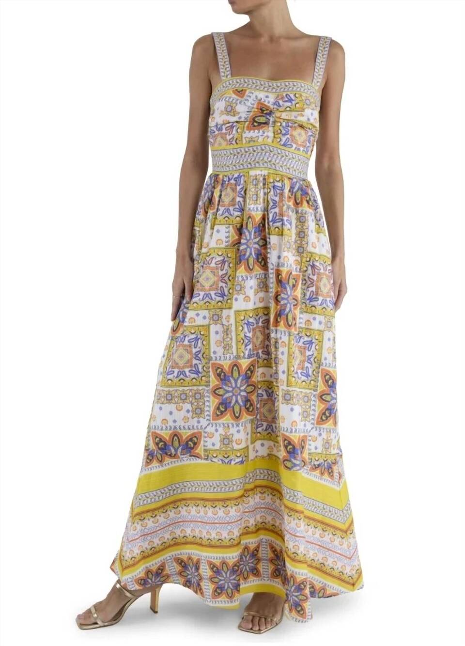 NEW RAMY BROOK women's alora dress in white piazza